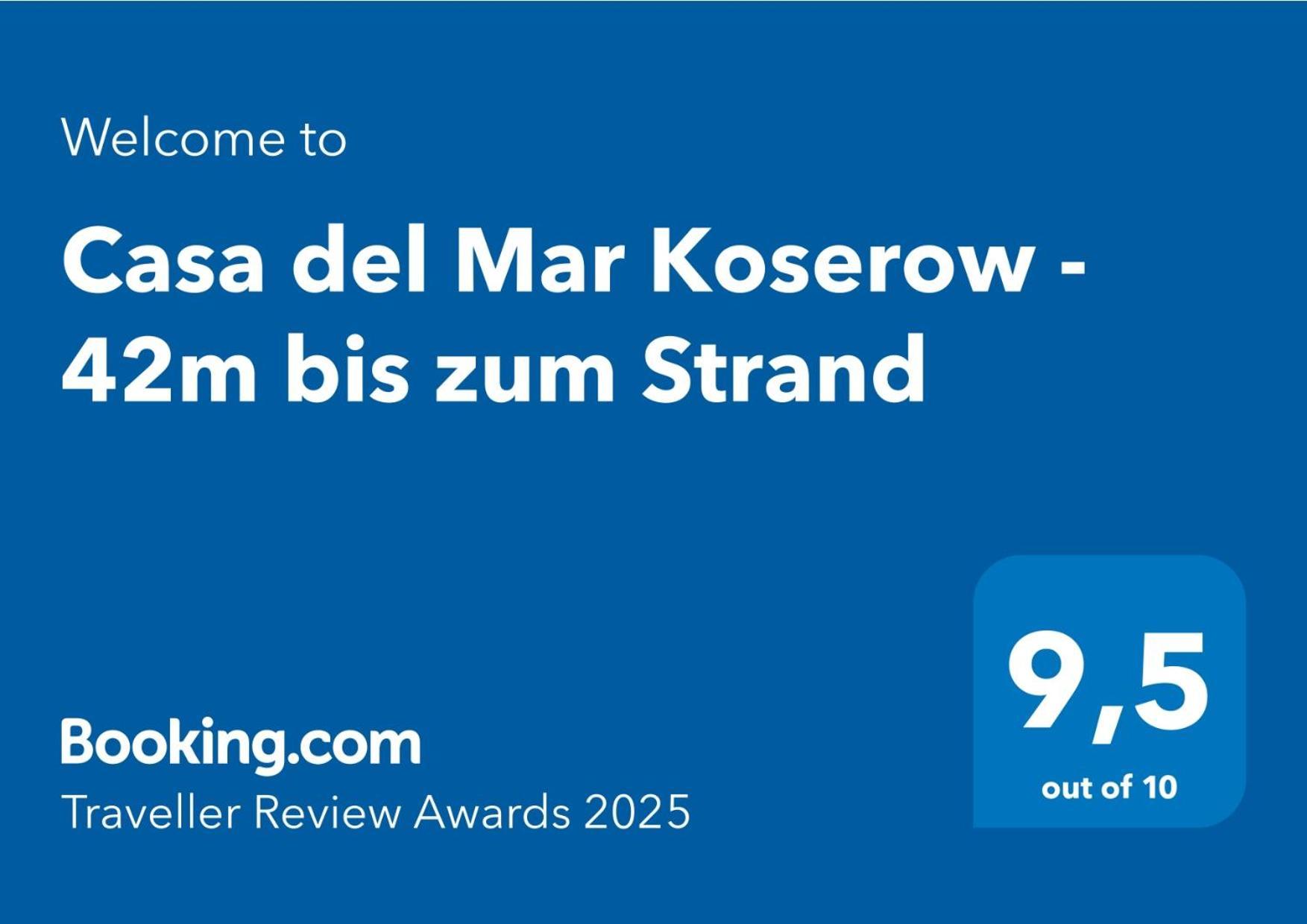 Fewo Am Strand In Koserow - Casa Del Mar - 42M Bis Zum Strand 외부 사진